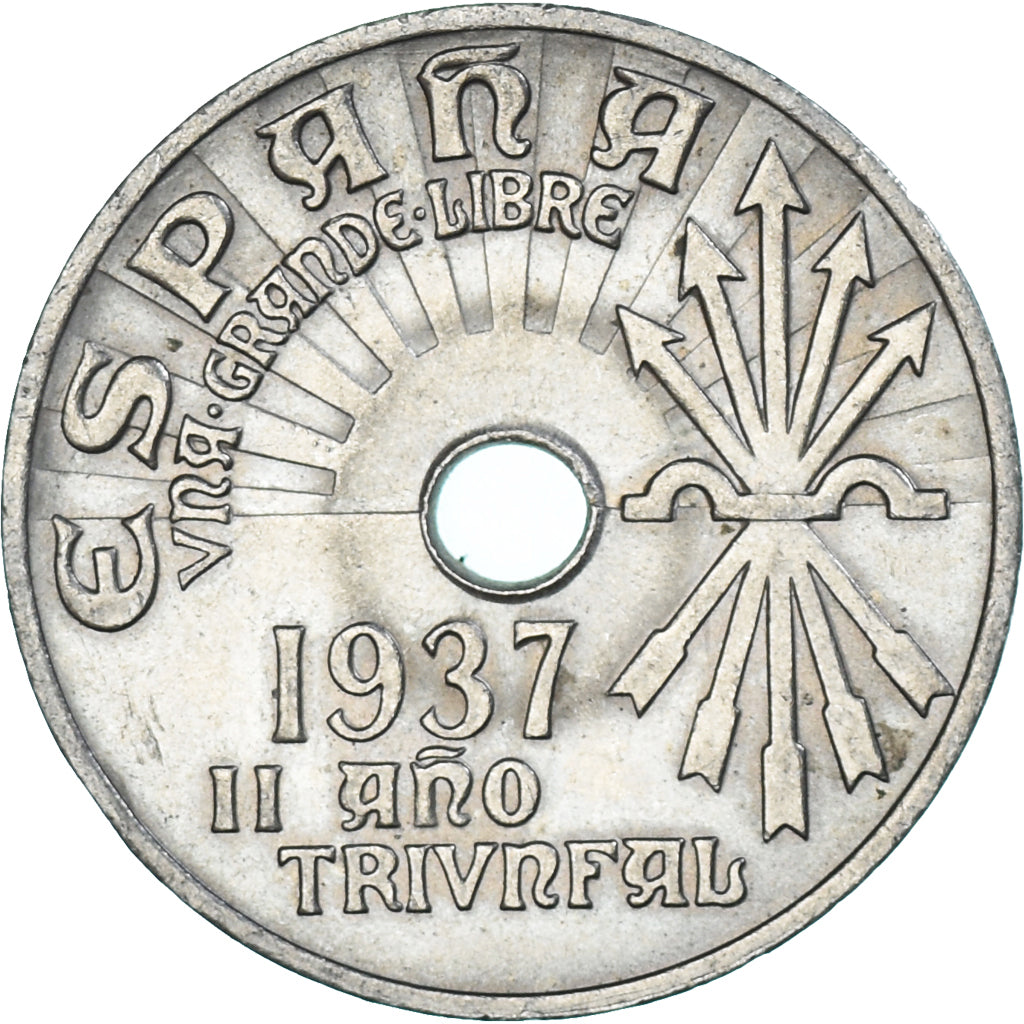 Moneda, España, 25 Centimos, 1937