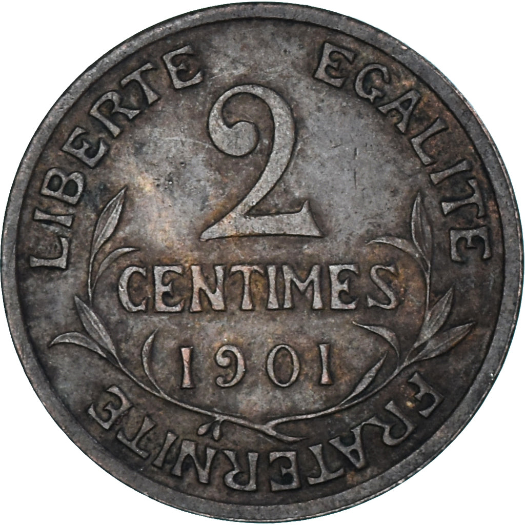 Munten, Frankrijk, 2 Centimes, 1901