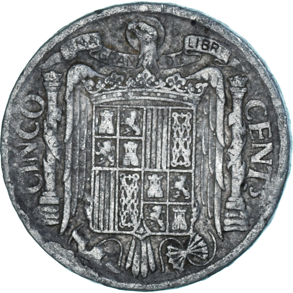 Moneda, España, 5 Centimos, 1940