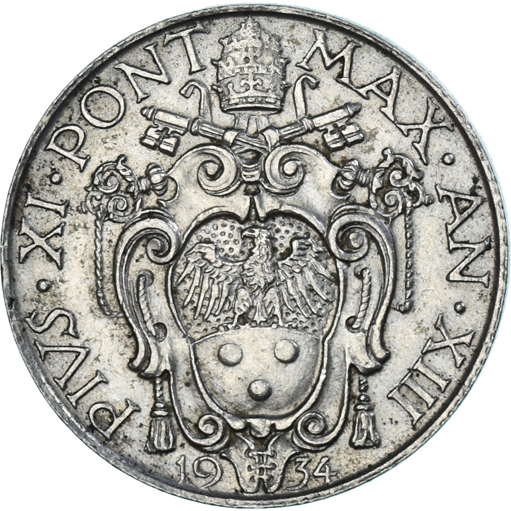 Moneda, Vaticano, Lira, 1934