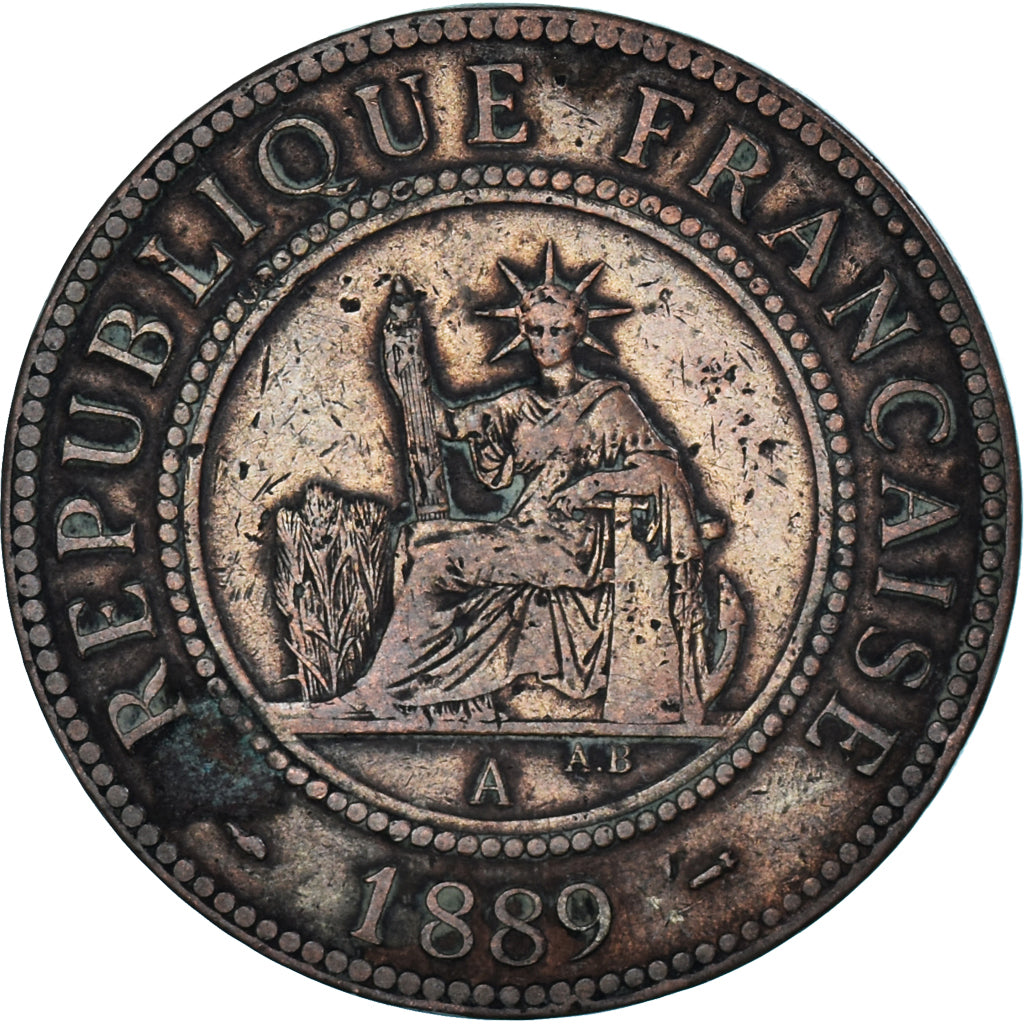 Monnaie, Indochine française, Cent, 1889