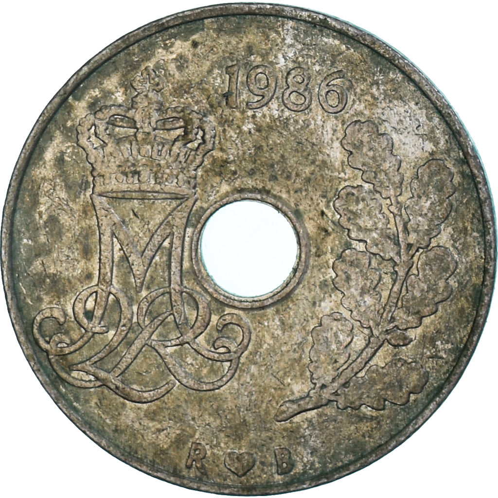 Monnaie, Danemark, 25 Öre, 1986