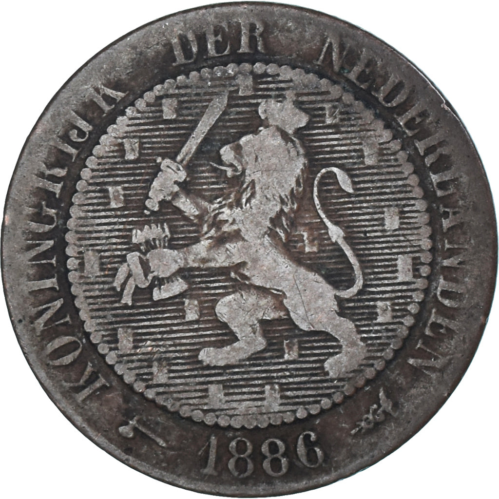 Munten, Nederland, 2-1/2 Cent, 1886