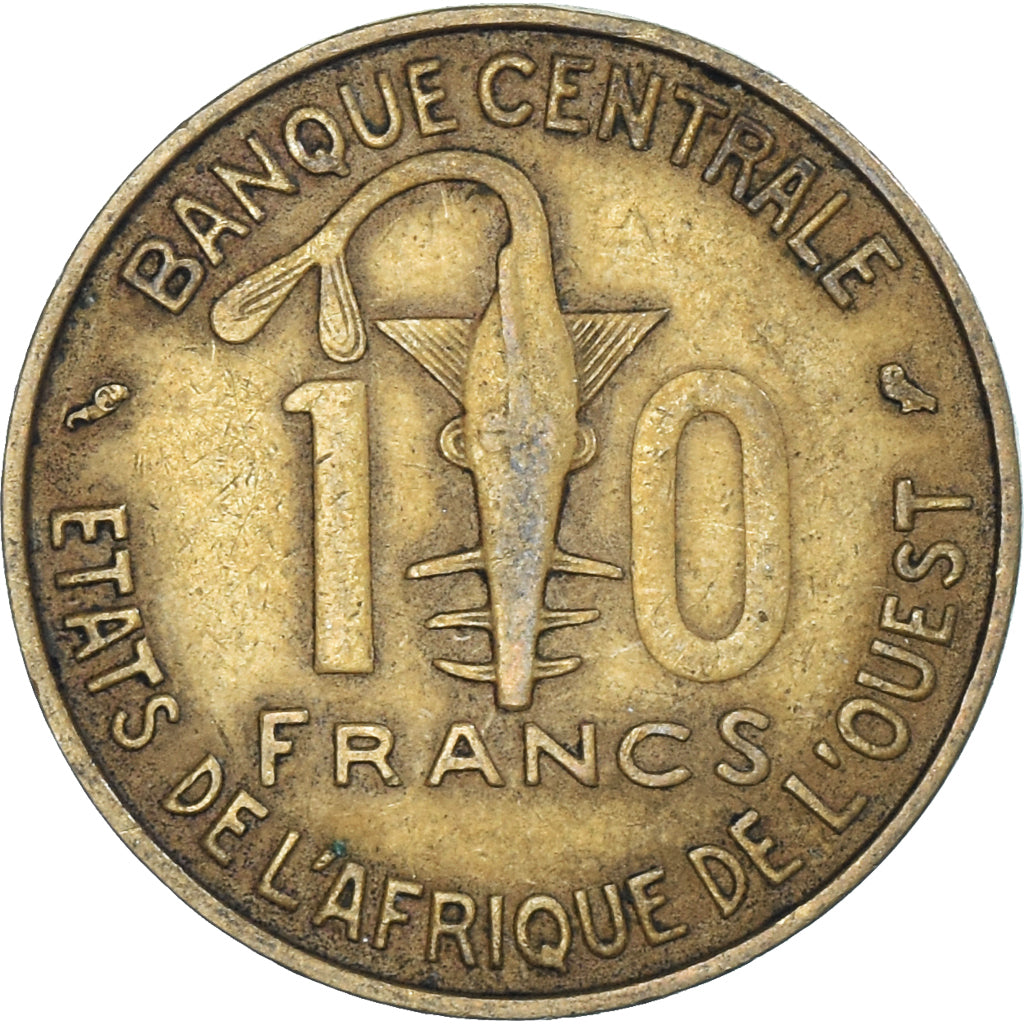 Coin, West African States, 10 Francs, 1968