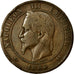 Moneda, Francia, Napoleon III, Napoléon III, 10 Centimes, 1864, Bordeaux, BC+