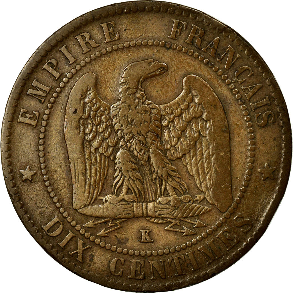 Coin, France, Napoleon III, Napoléon III, 10 Centimes, 1864, Bordeaux