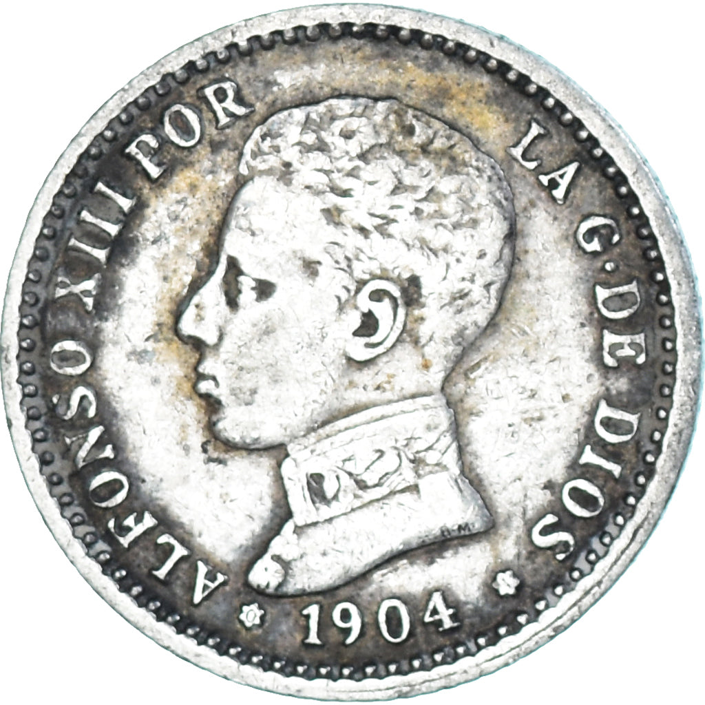 Moneda, España, 50 Centimos, 1904