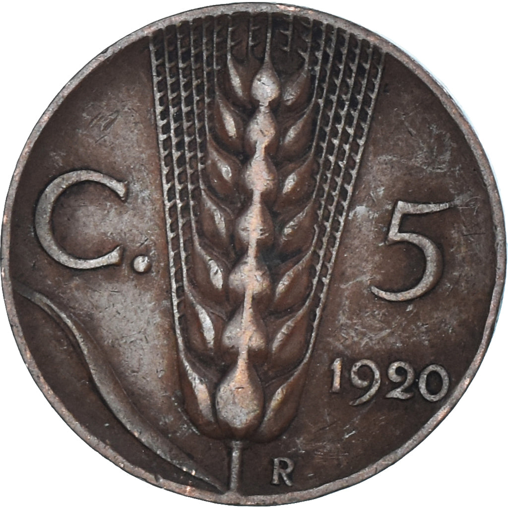 Monnaie, Italie, 5 Centesimi, 1920