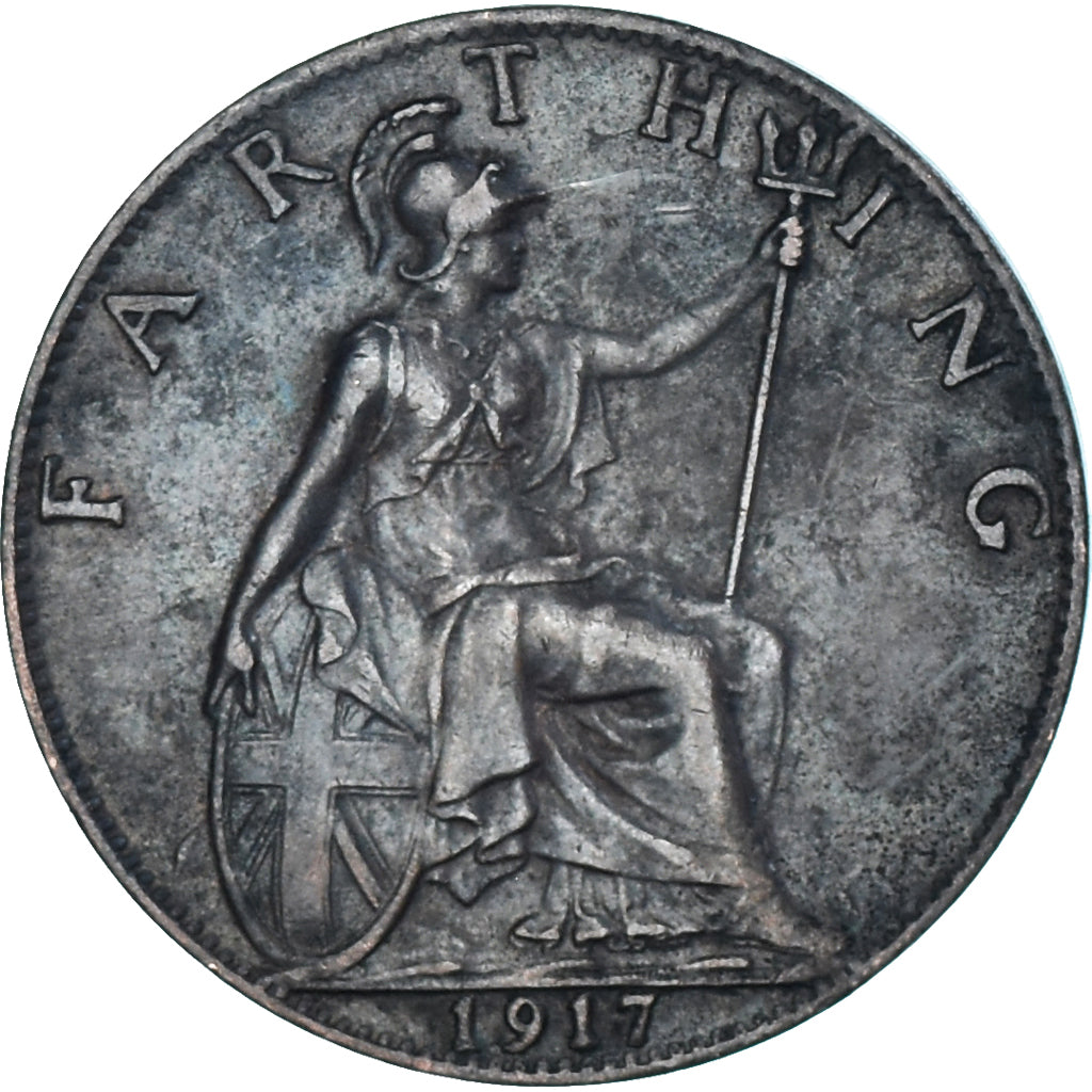 Moneta, Wielka Brytania, Farthing, 1917