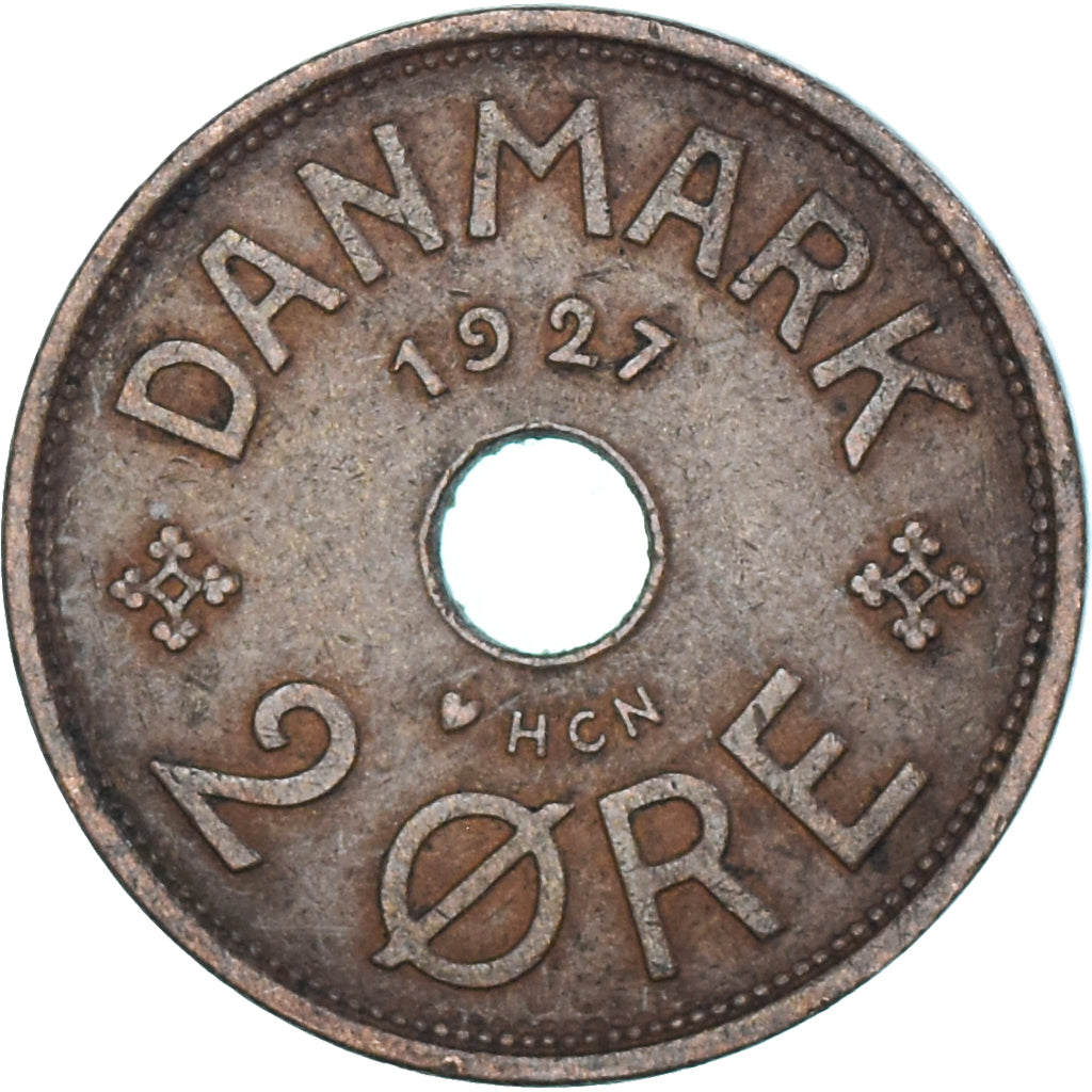 Monnaie, Danemark, 2 Öre, 1927