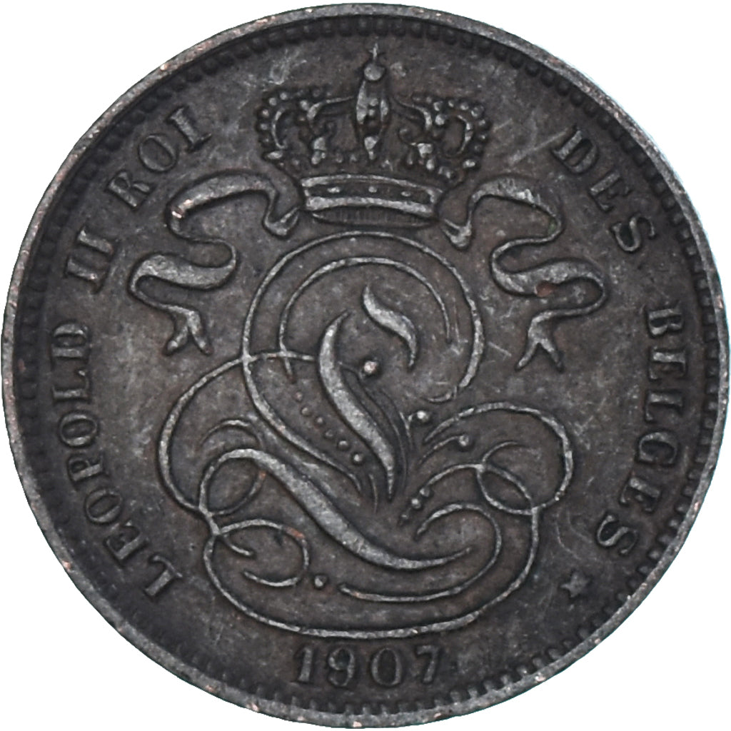 Monnaie, Belgique, Centime, 1907