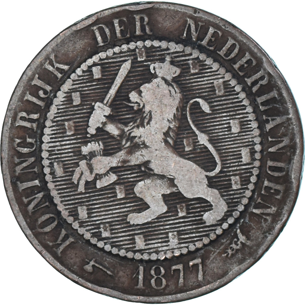 Moeda, Países Baixos, 2-1/2 Cent, 1877
