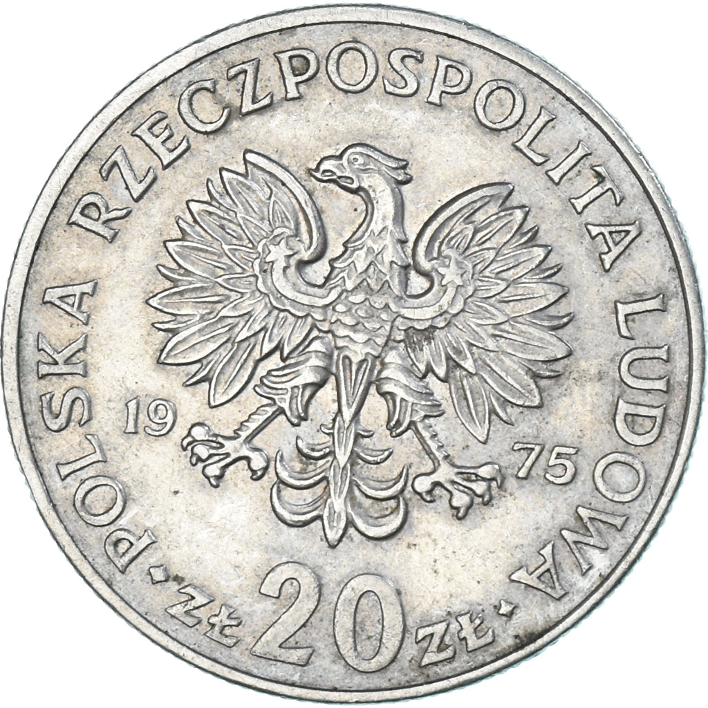 Moeda, Polónia, 20 Zlotych, 1975