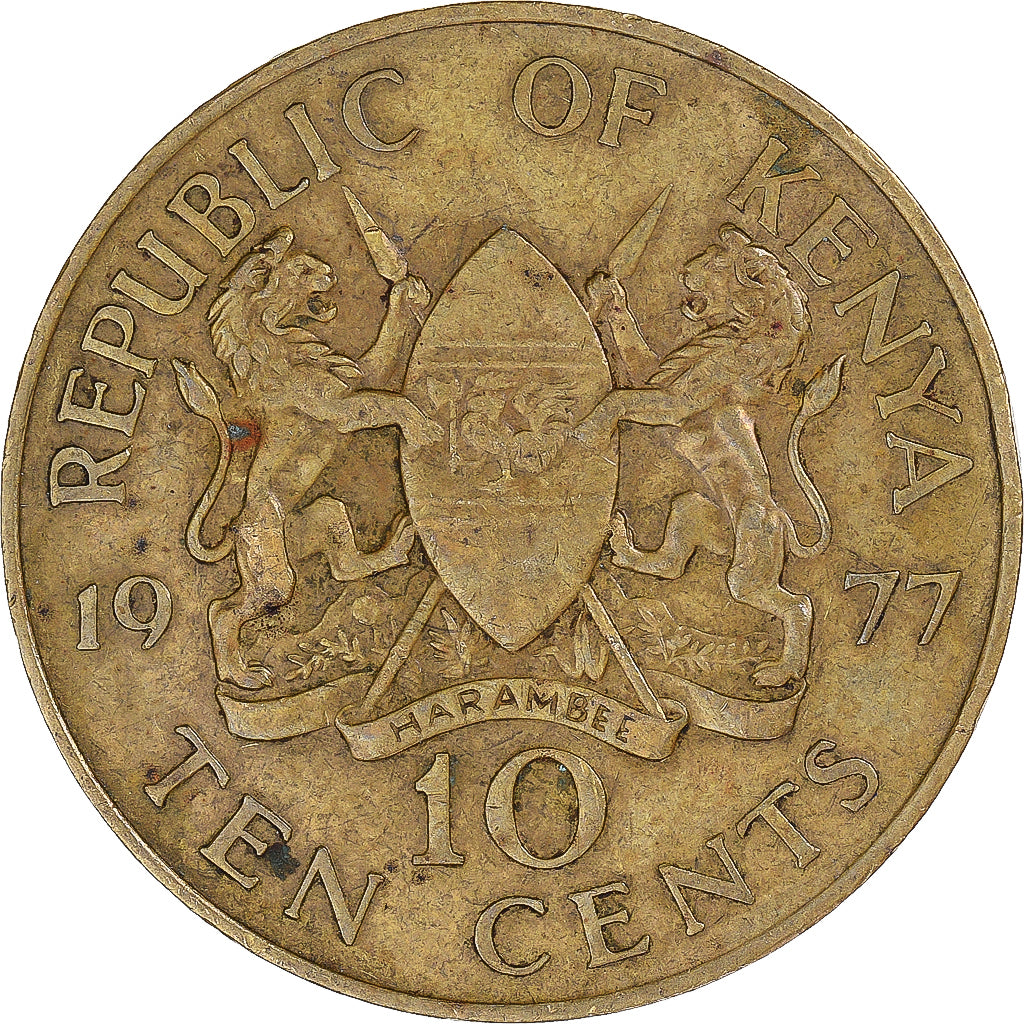Moneta, Kenia, 10 Cents, 1977