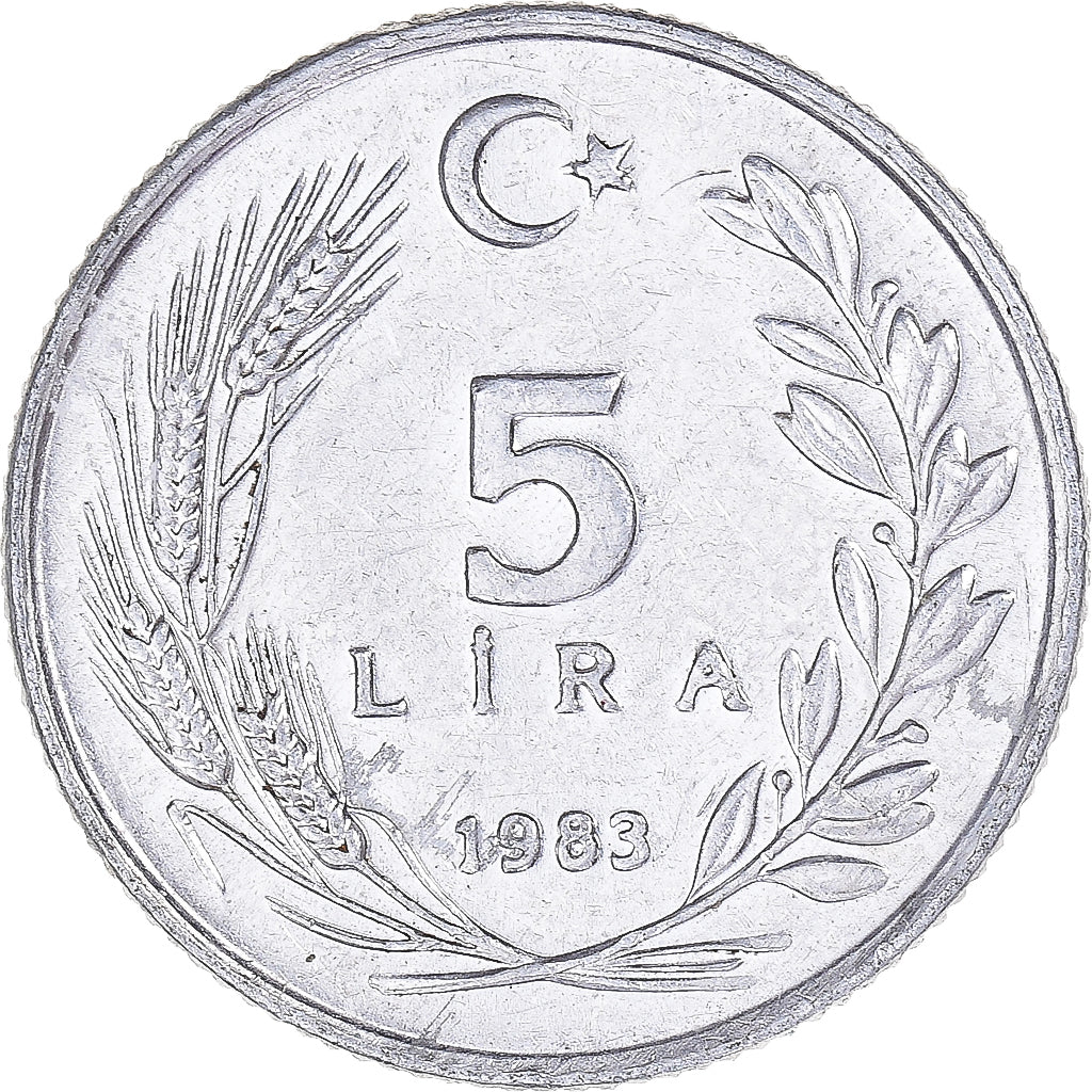 Moneta, Turchia, 5 Lira, 1983