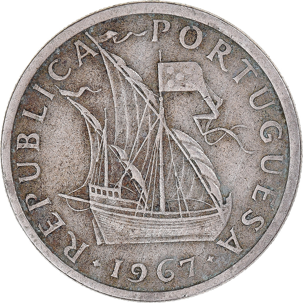 Münze, Portugal, 5 Escudos, 1967