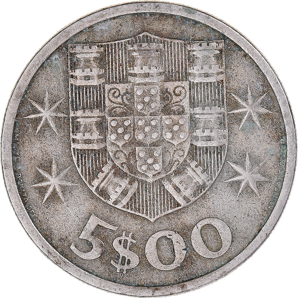 Münze, Portugal, 5 Escudos, 1967