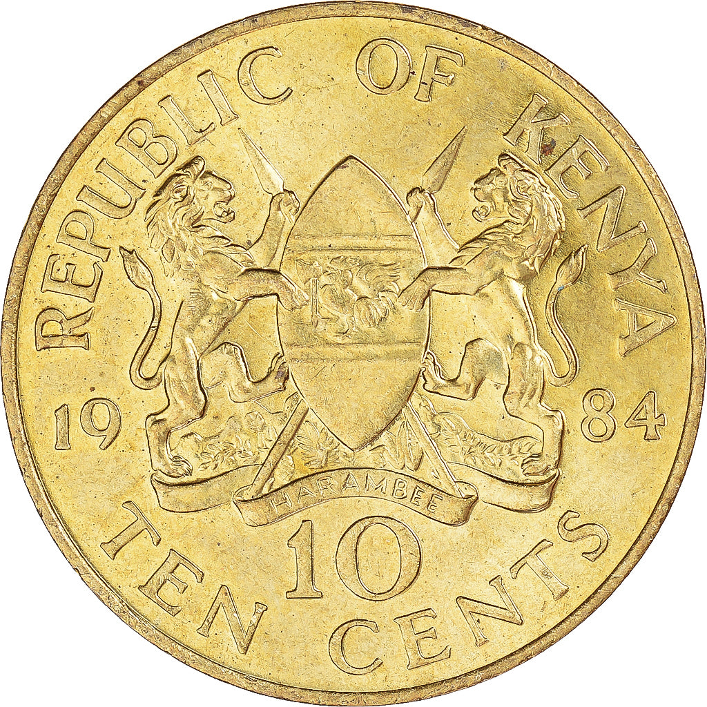 Moneta, Kenya, 10 Cents, 1984
