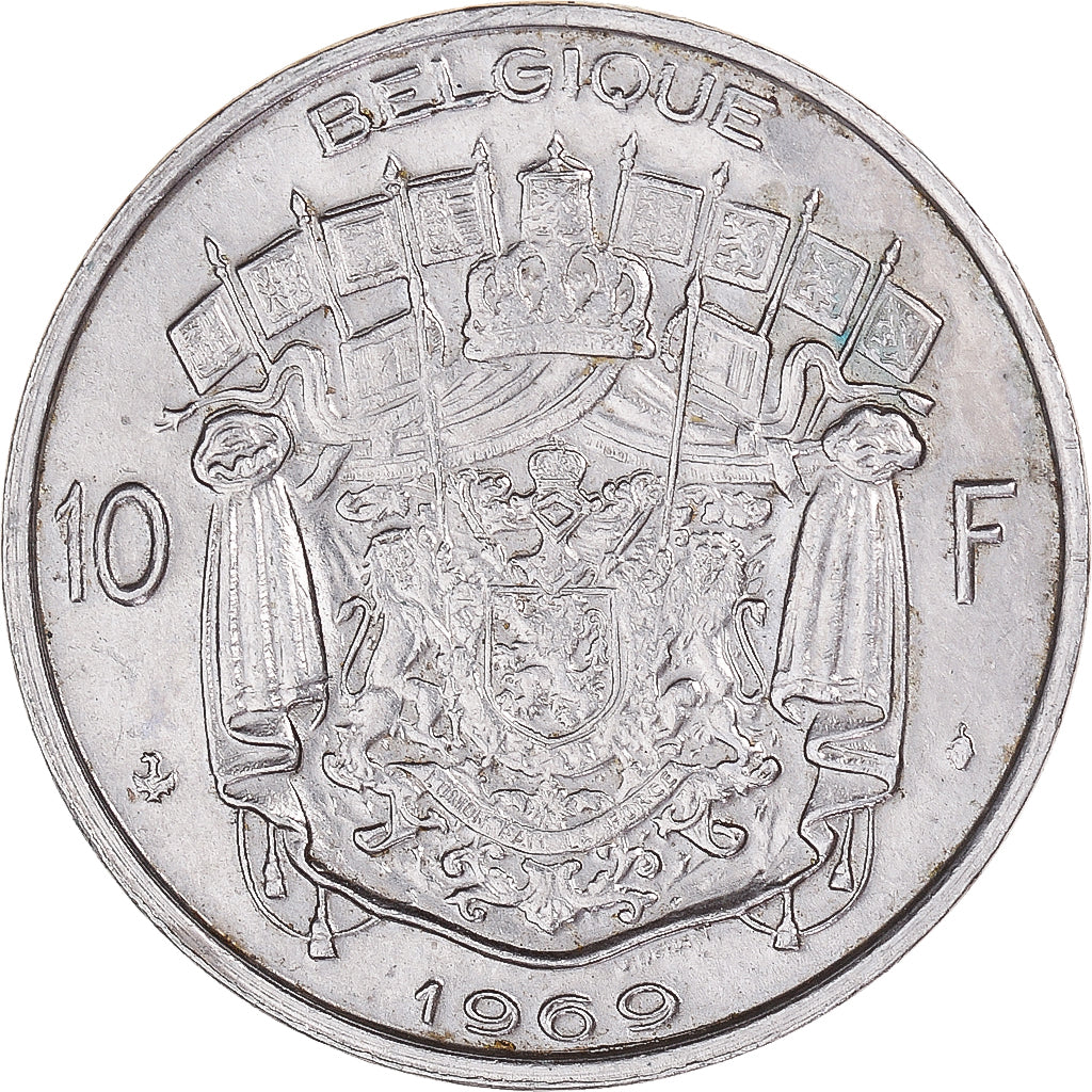 Munten, België, 10 Francs, 10 Frank, 1969
