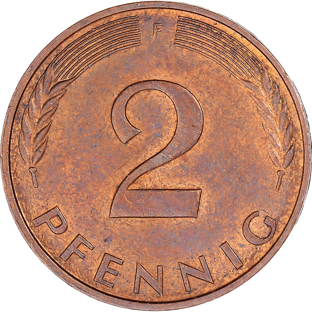 Coin, Germany, 2 Pfennig, 1983