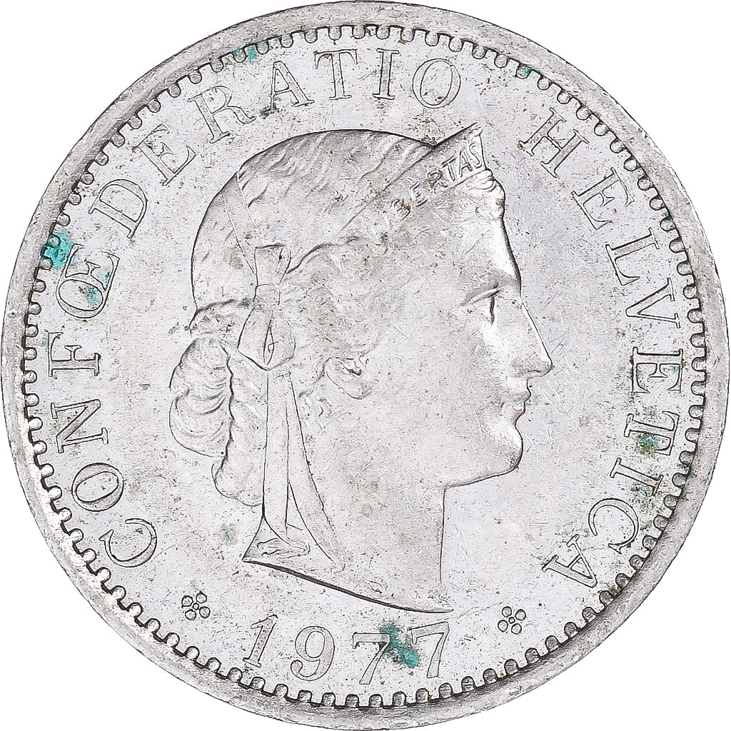 Munten, Zwitserland, 20 Rappen, 1977