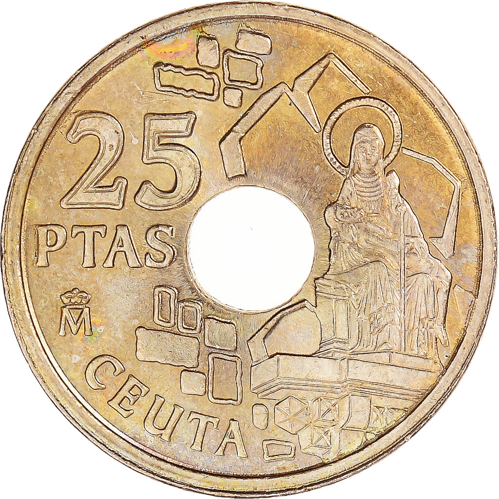 Moneta, Hiszpania, 25 Pesetas, 1998
