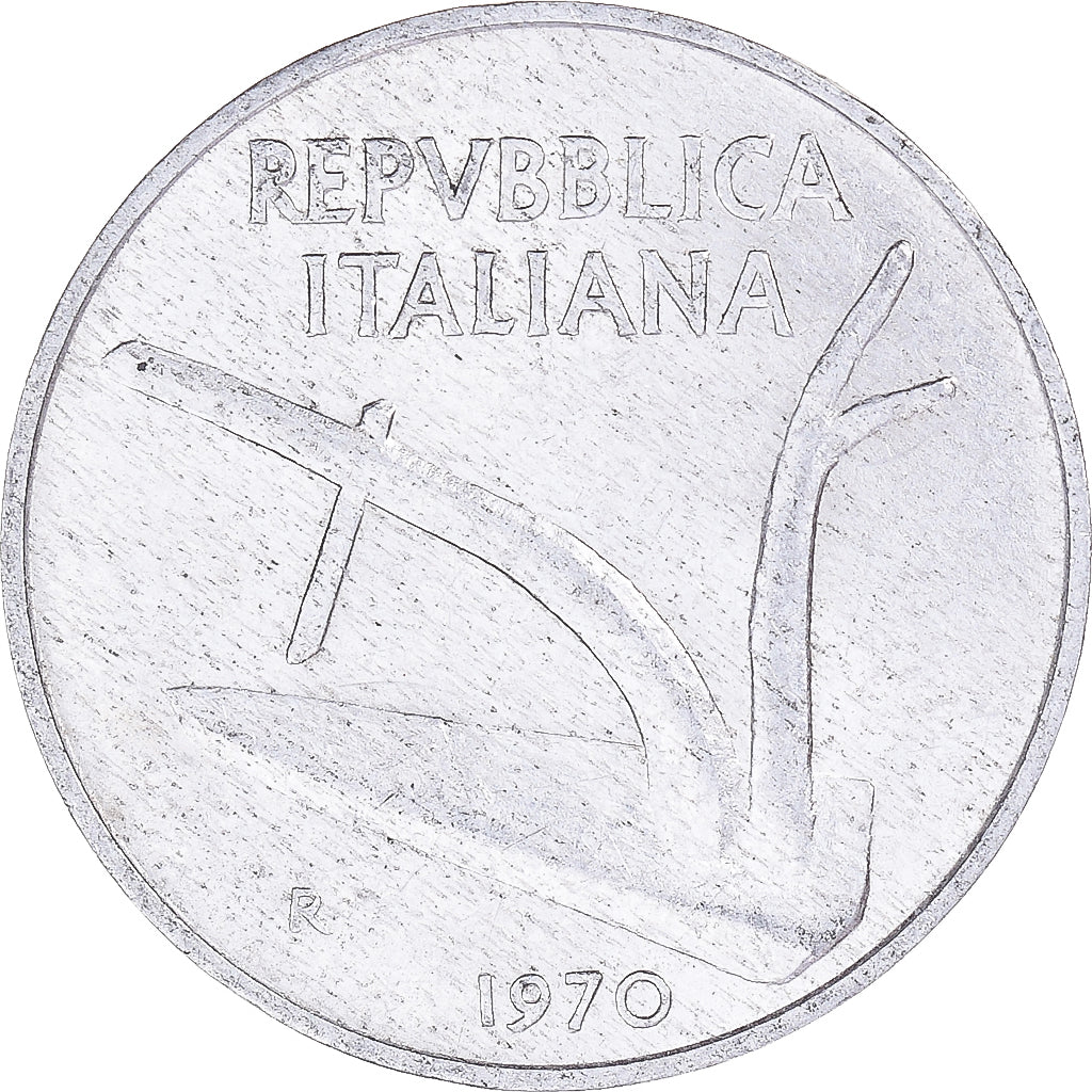 Moneda, Italia, 10 Lire, 1970