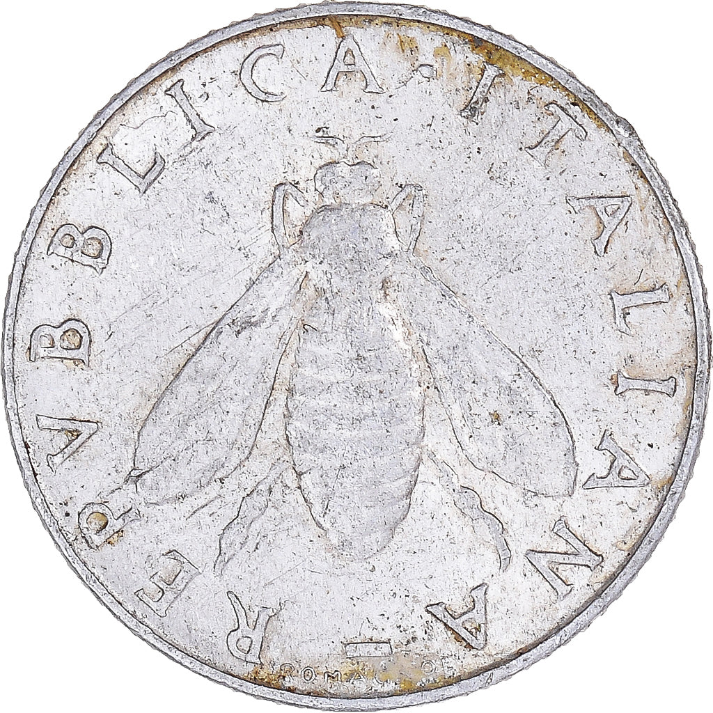 Moeda, Itália, 2 Lire, 1957