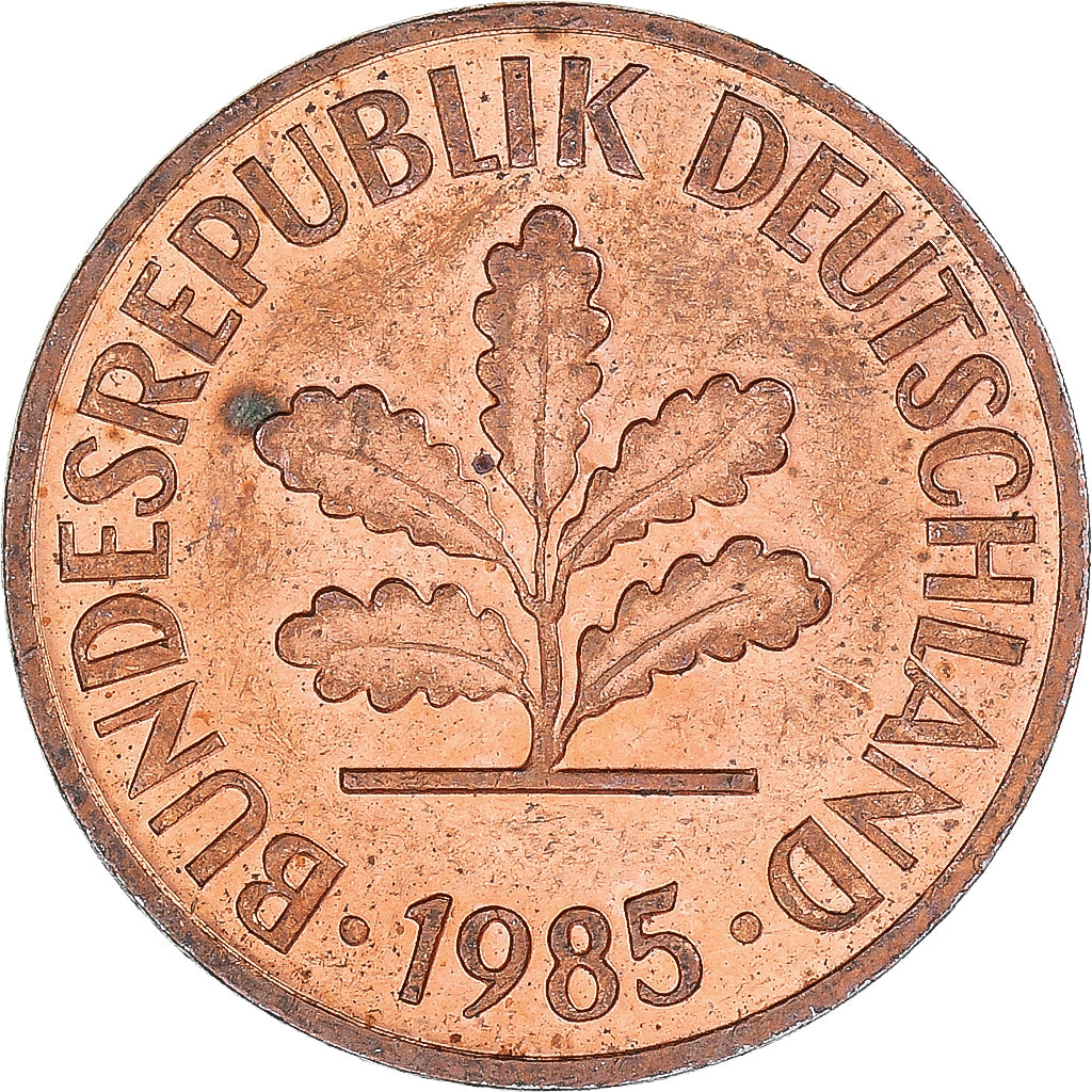 Munten, Duitsland, 2 Pfennig, 1985