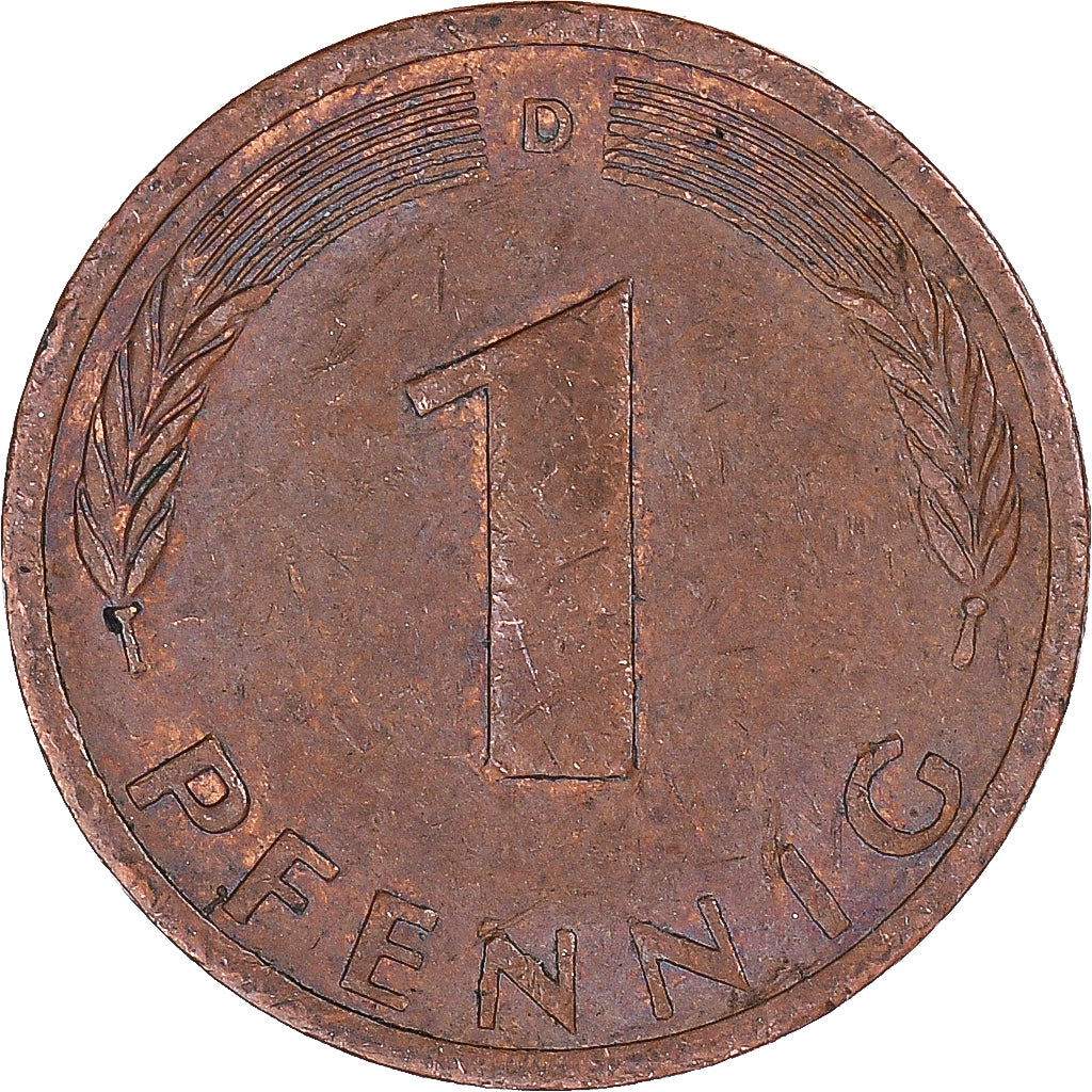 Moeda, Alemanha, Pfennig, 1973