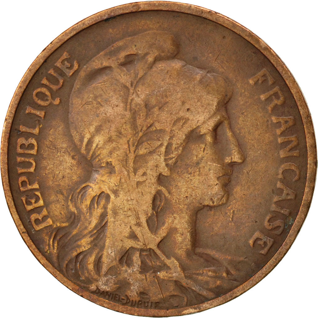 Francia, Dupuis, 5 Centimes, 1920, MB, Bronzo, KM:842, Gadoury:165
