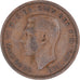 Monnaie, Grande-Bretagne, 1/2 Penny, 1937
