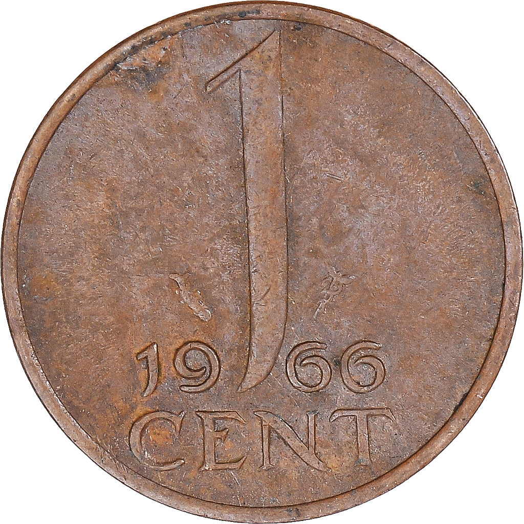 Moeda, Países Baixos, Cent, 1966
