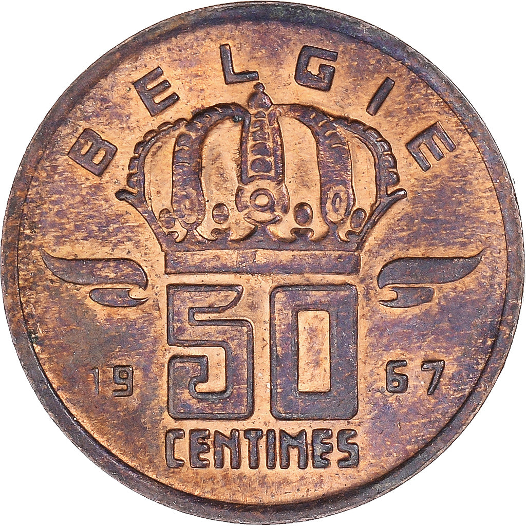 Munten, België, 50 Centimes, 1967