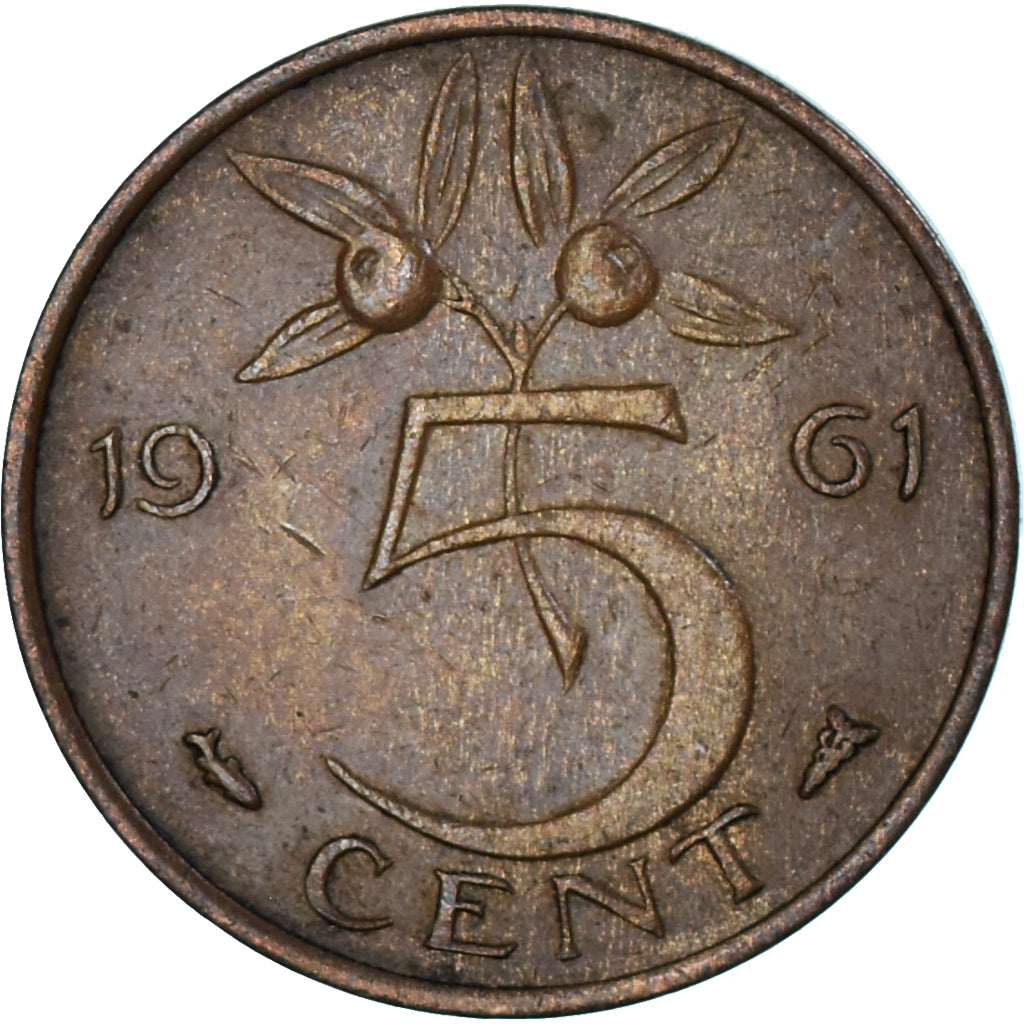 Munten, Nederland, 5 Cents, 1961