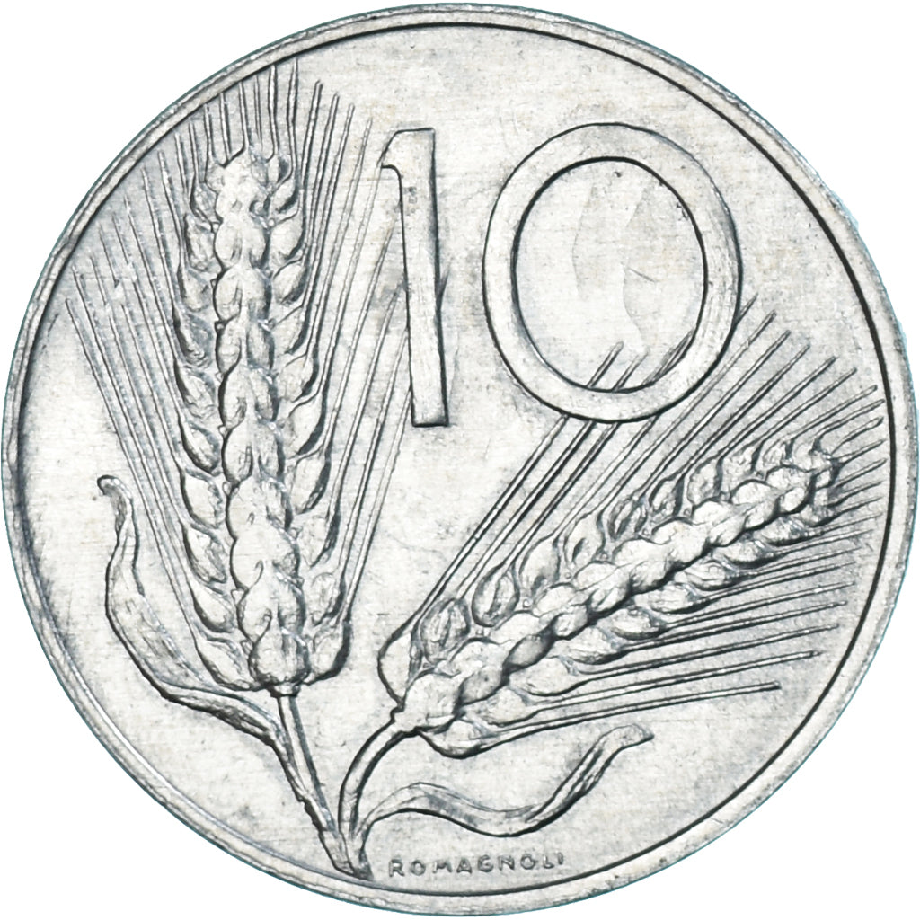 Moeda, Itália, 10 Lire, 1982