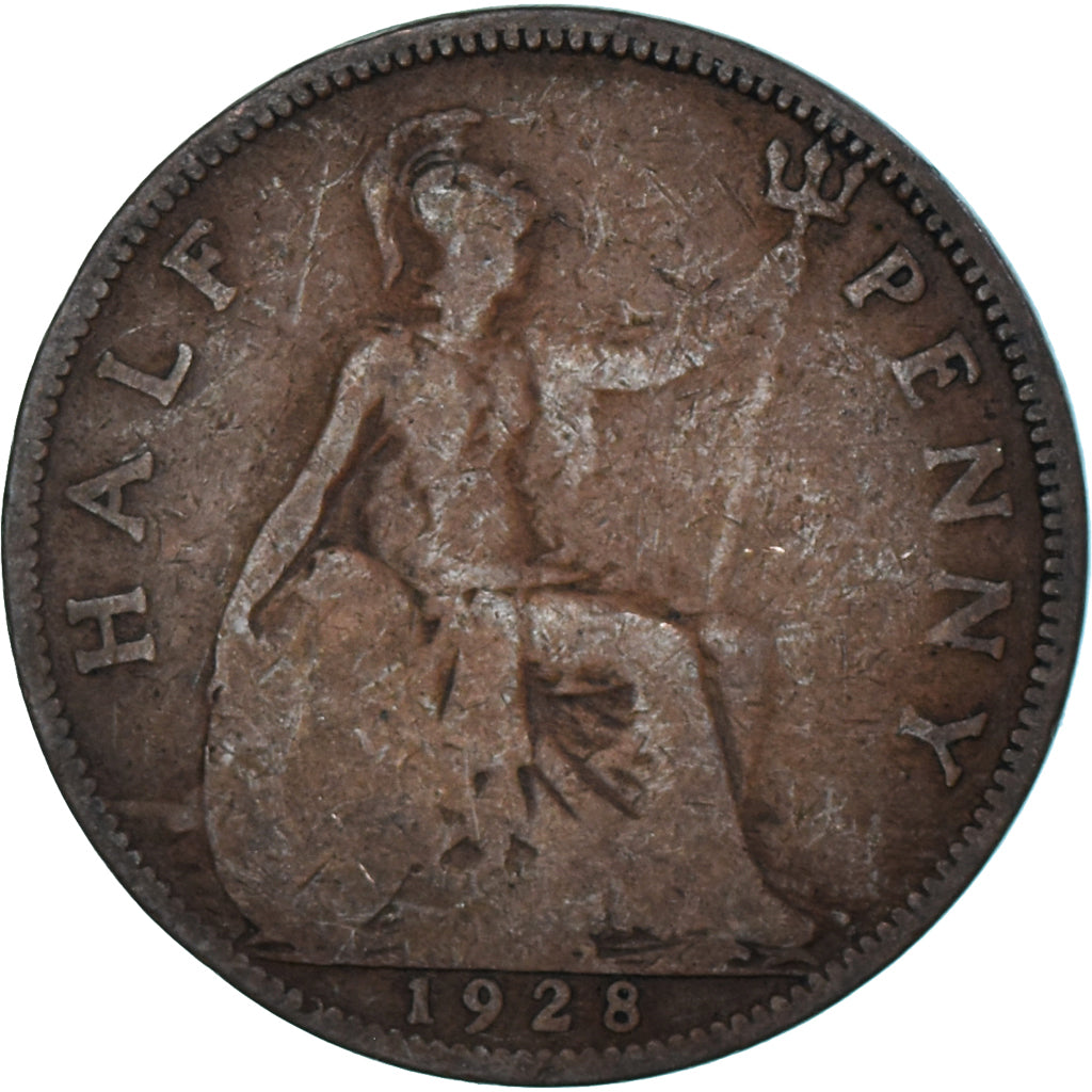 Moneta, Wielka Brytania, 1/2 Penny, 1928