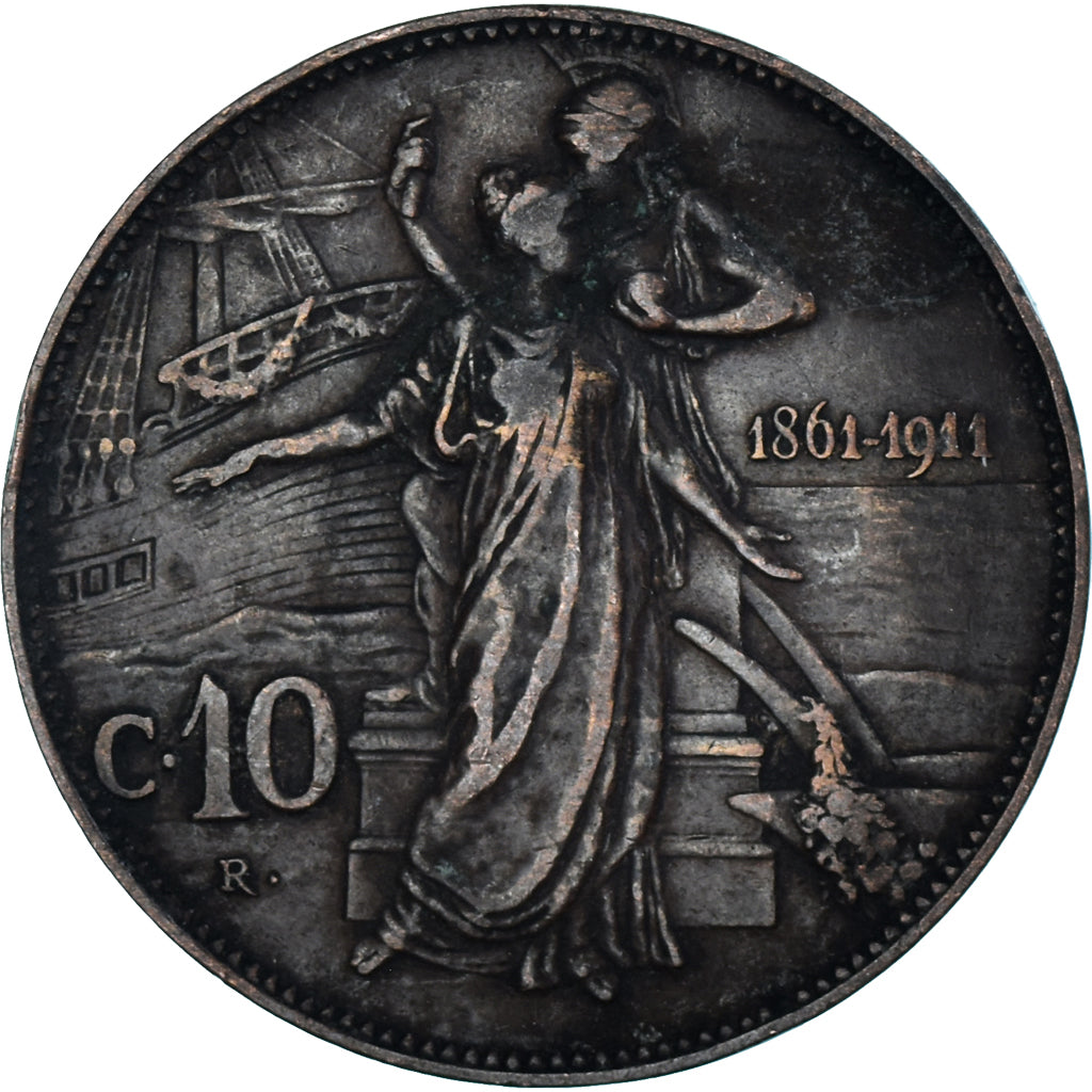 Moneta, Italia, 10 Centesimi, 1911
