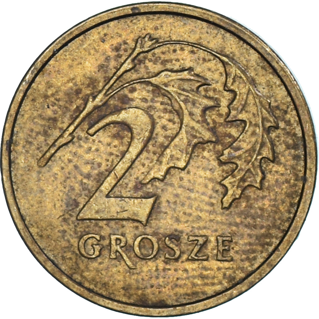 Moneta, Polonia, 2 Grosze, 2001