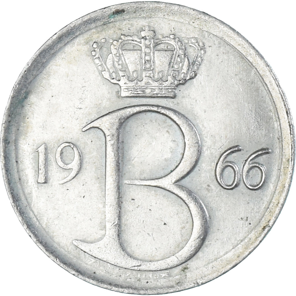 Moneda, Bélgica, 25 Centimes, 1966