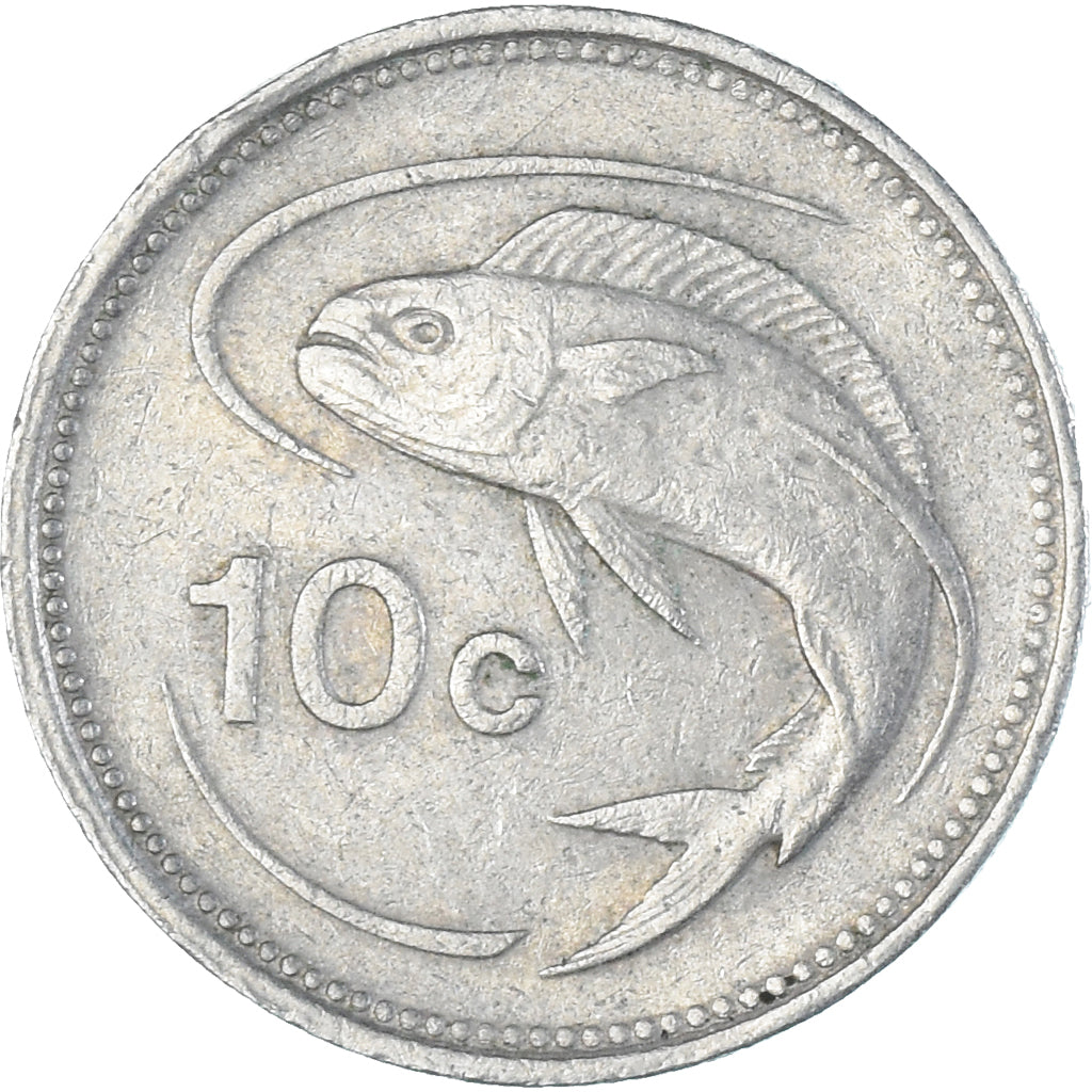 Coin, Malta, 10 Cents, 1986
