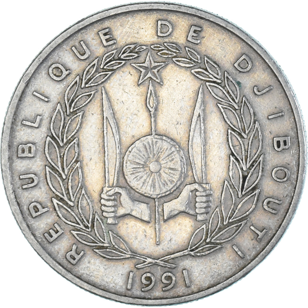 Moeda, Djibuti, 50 Francs, 1991