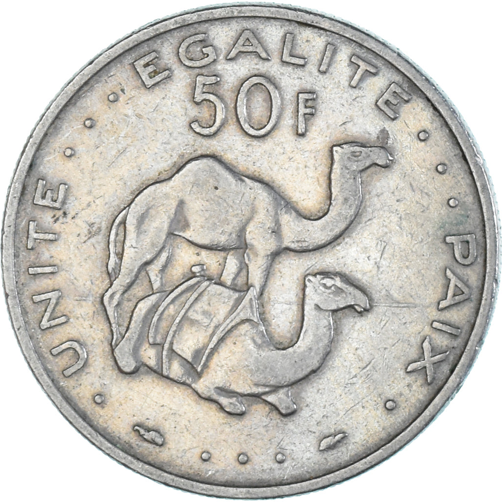 Moeda, Djibuti, 50 Francs, 1991