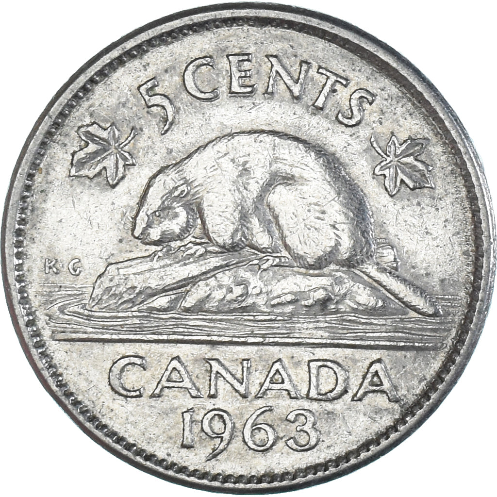 Moneta, Canada, 5 Cents, 1963