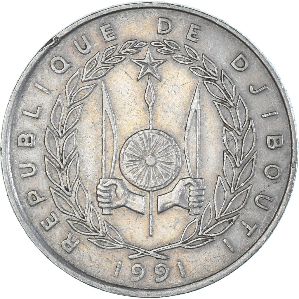 Moeda, Djibuti, 100 Francs, 1991