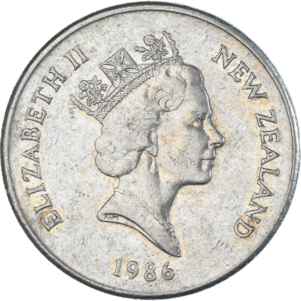 Münze, Neuseeland, 20 Cents, 1986