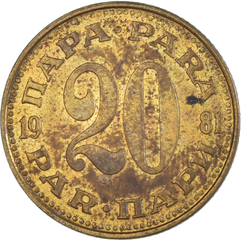 Münze, Jugoslawien, 20 Para, 1981
