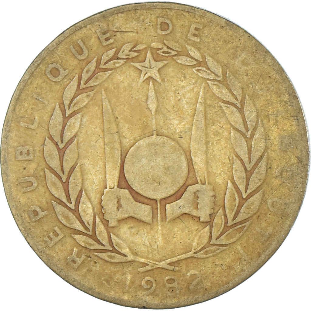 Moeda, Djibuti, 20 Francs, 1982