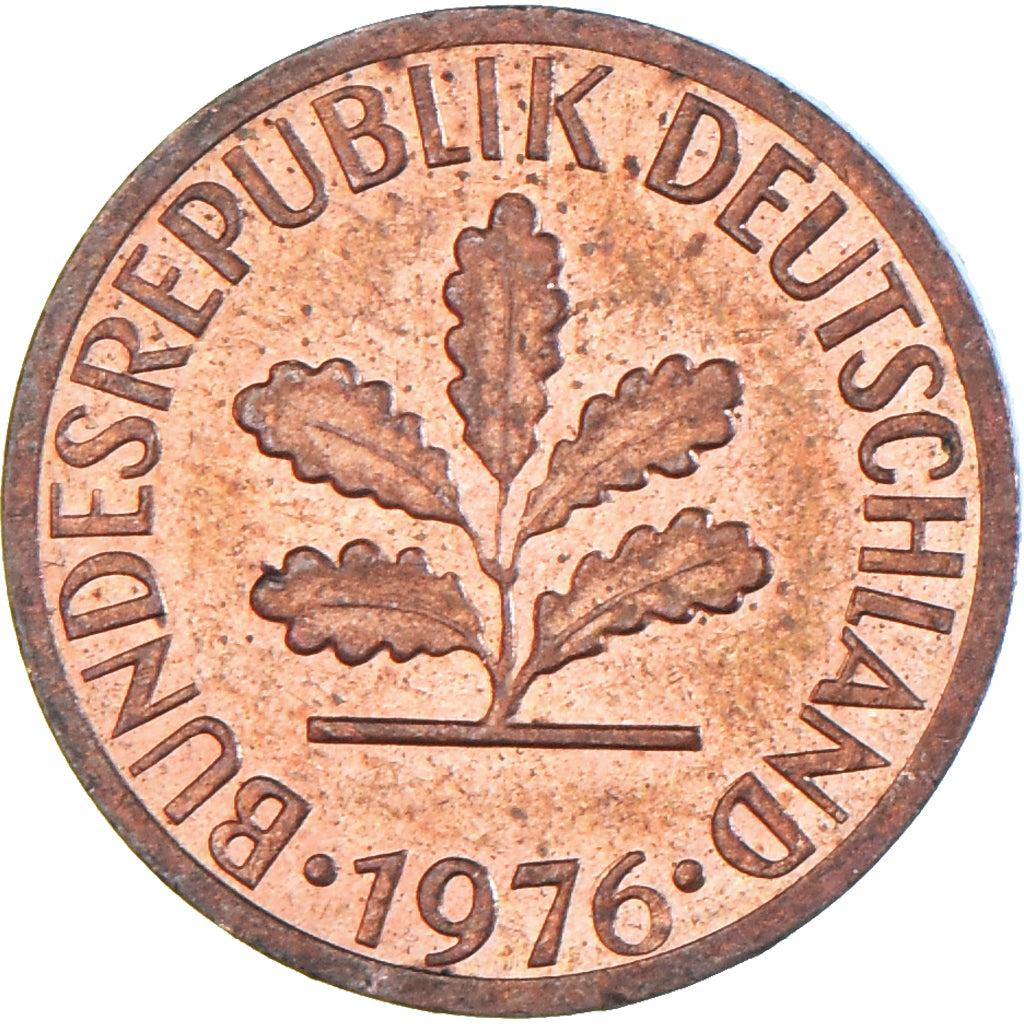 Münze, Deutschland, Pfennig, 1976
