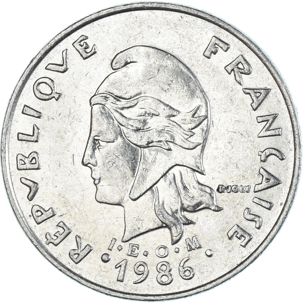 Monnaie, Polynésie française, 20 Francs, 1986